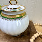 Vintage Dulevo Russian Porcelain Sugar Bowl