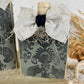Handmade Reclaimed Wood Small Green and Black Pumpkin Set