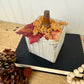 Handmade Reclaimed Wood Beige Block Pumpkin