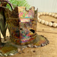 Vintage Mid-Century Enesco Imports Brass Water Pump Figurine