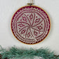 Vintage Handmade Hanging Doily in Embroidery Hoop