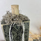 Handmade Green Pumpkin Set with Stamped Details