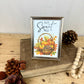 Handmade Fall Sweet Fall Art in Brass Frame