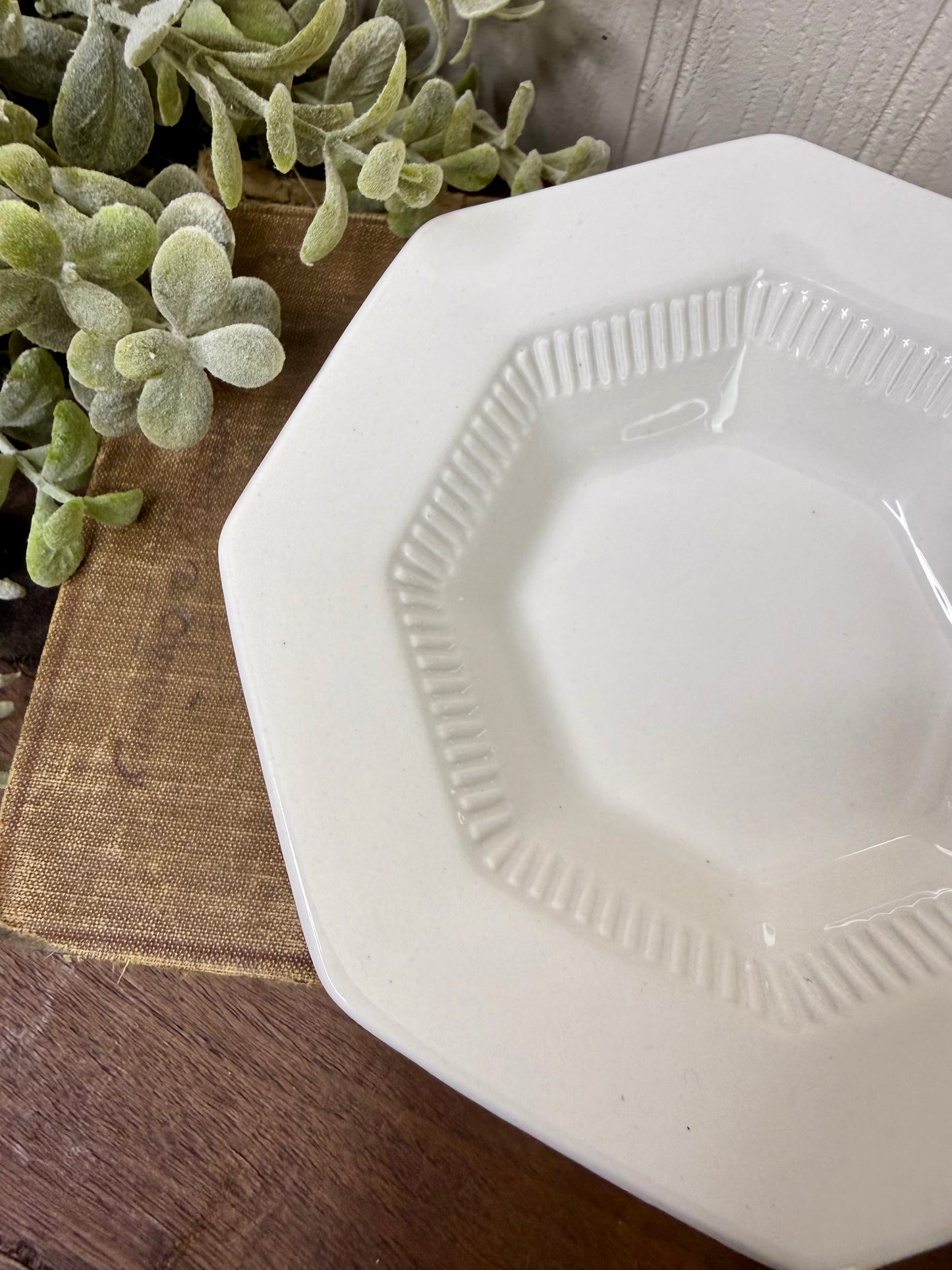 Vintage Independence Ironstone Dessert Bowl