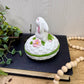 Vintage Avon Bunny Ceramic Trinket Box- New Old Stock
