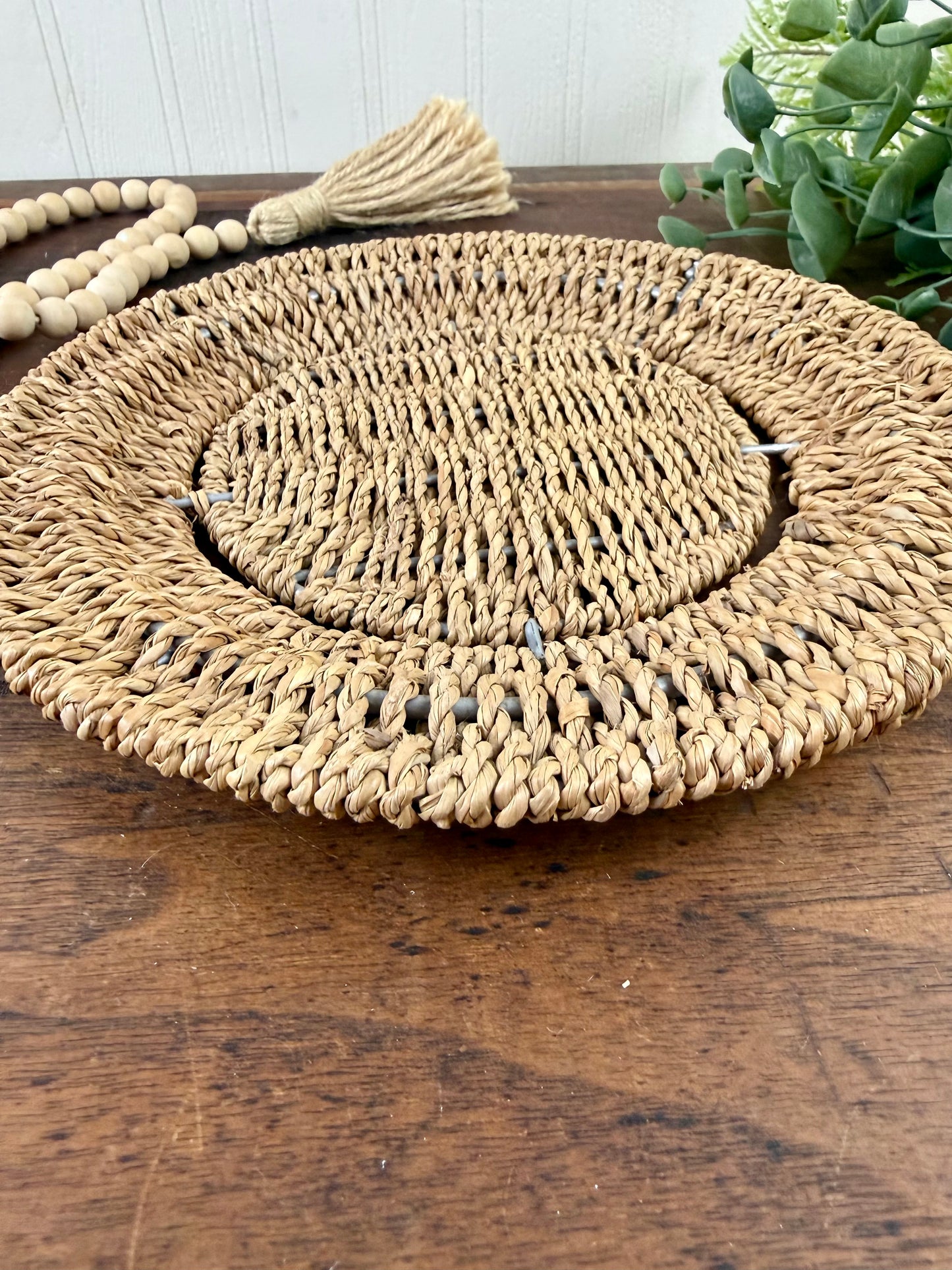 Decorative Woven Seagrass Charger Plate