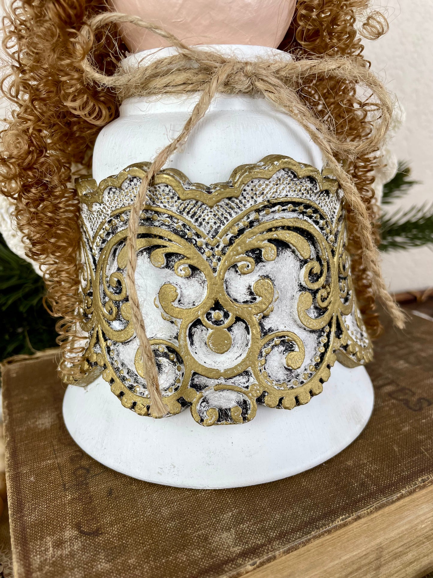 Handmade Upcycled Angel Tree Topper