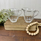 Vintage Imperial Glass Candlewick Creamer and Sugar Set