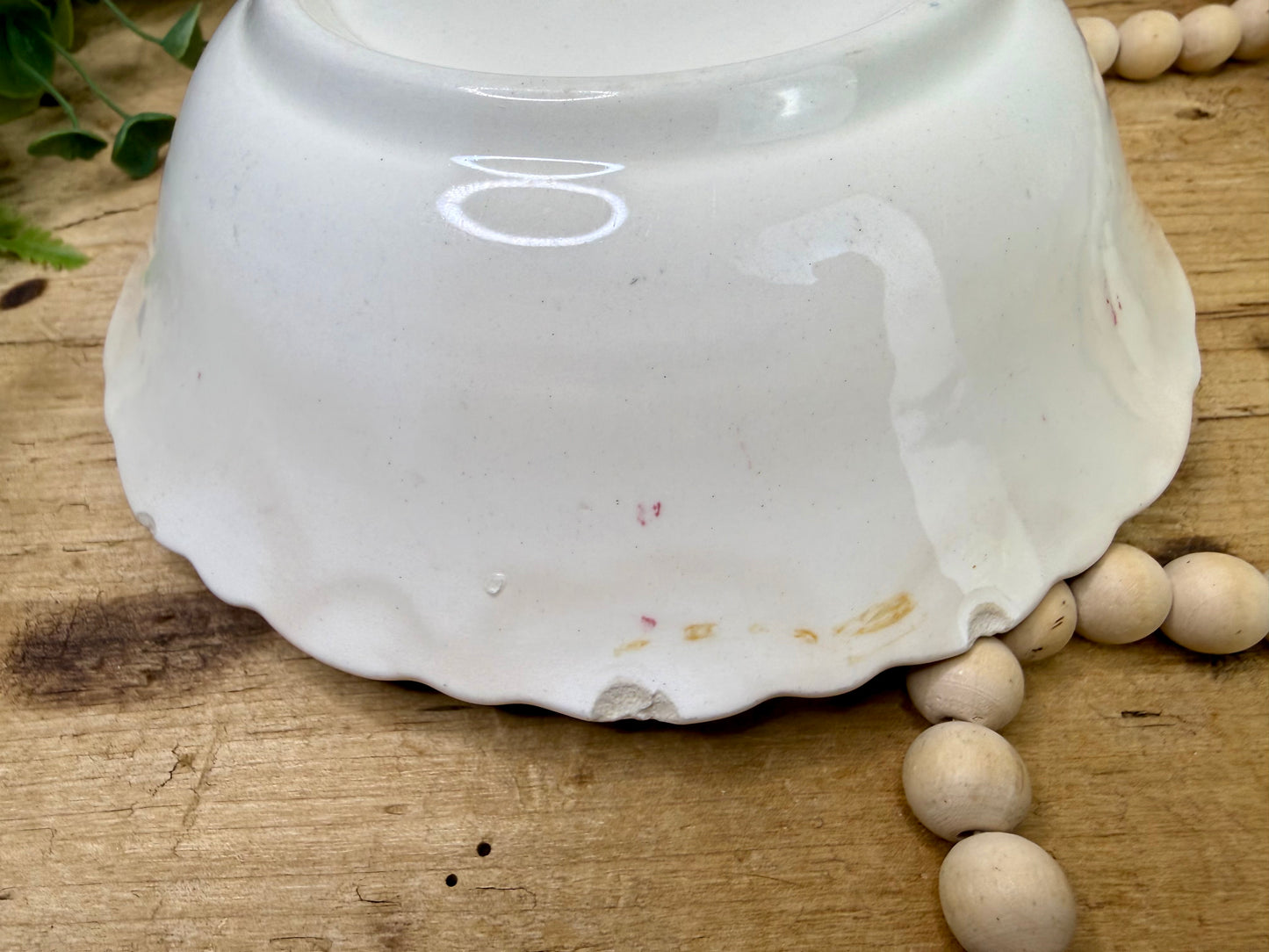 Vintage Wheelock Trademark Floral Serving Bowl