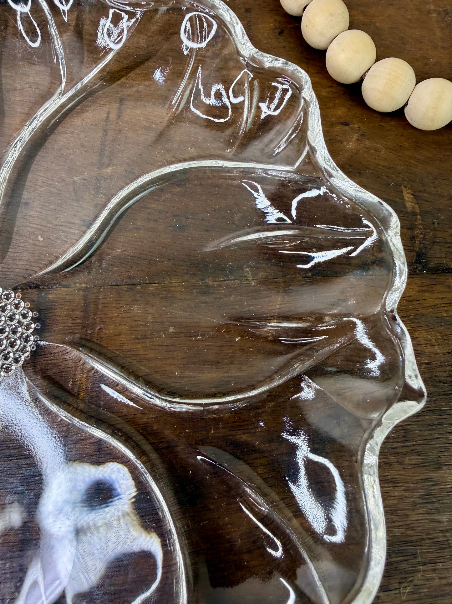 Vintage Mid-Century Colony Glass Garden Club Salad Plate