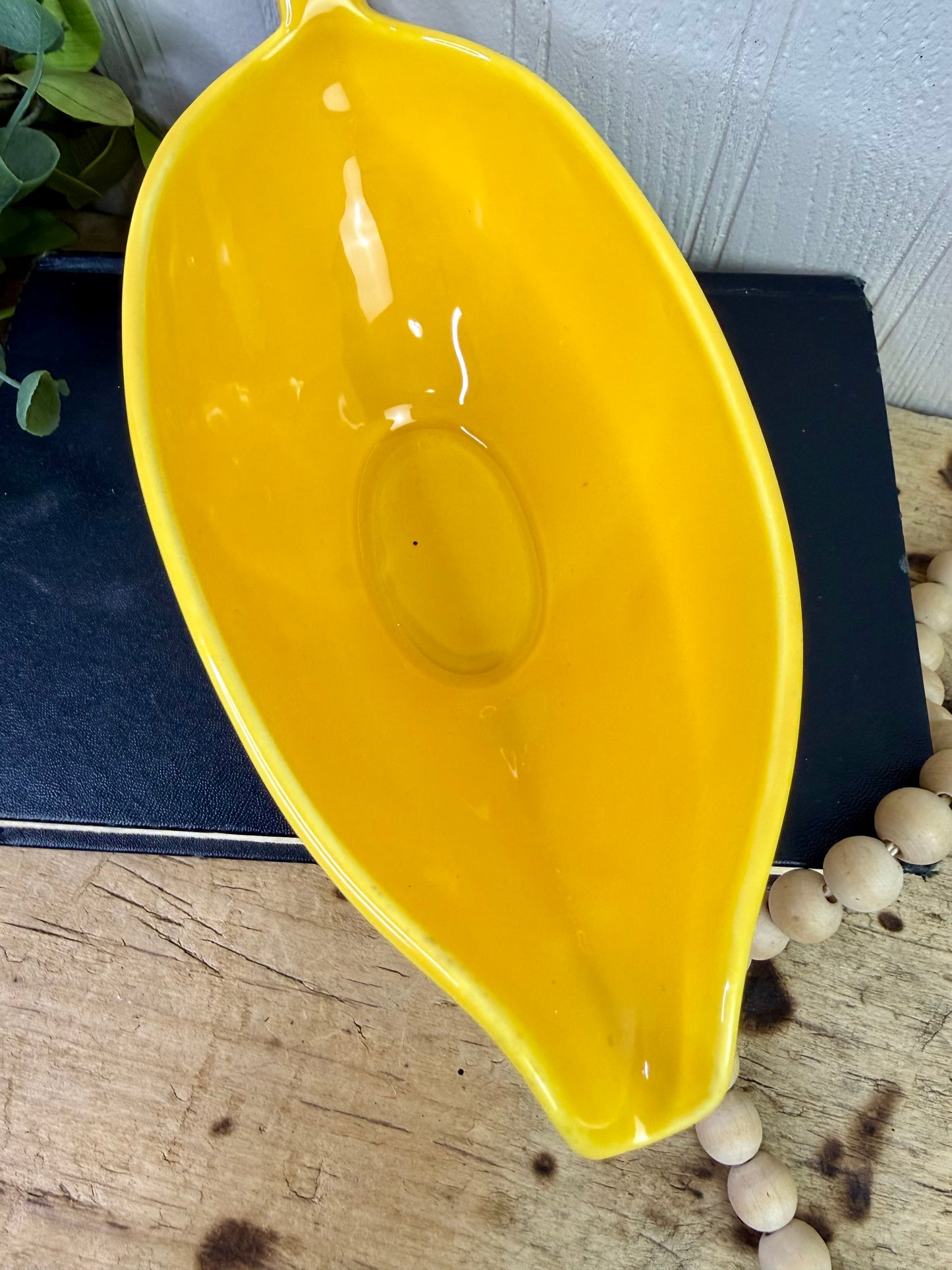 Vintage Homer Laughlin Rhythm Yellow Open Gravy Boat