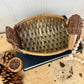 Vintage Mid-Century Wicker Duck Basket