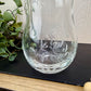 Vintage Crystal Glass Creamer with Etched Florals