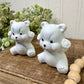Vintage Porcelain Grumpy Bear Cubs Salt & Pepper Shaker Set