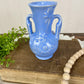 Vintage USA Pottery Ceramic Bud Vase with Floral Details