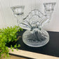 Vintage Jeanette Glass Co. Iris & Herringbone Double Candle Holder