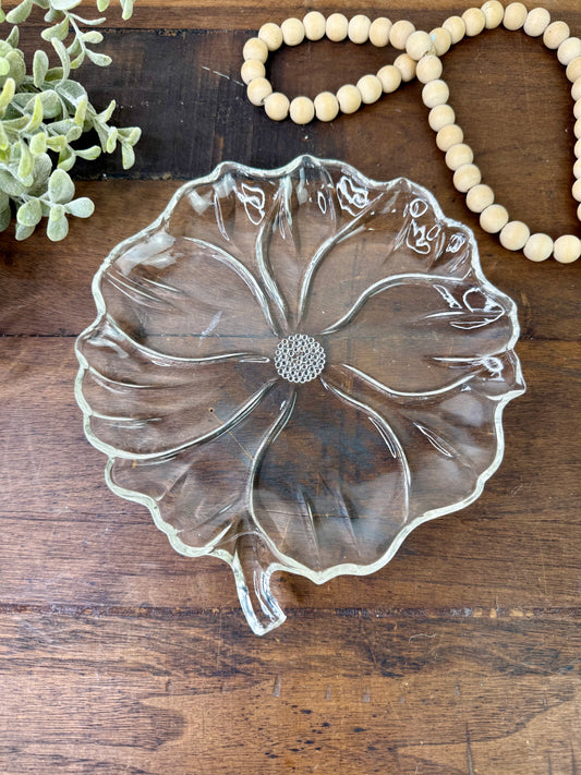 Vintage Mid-Century Colony Glass Garden Club Salad Plate