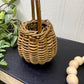 Vintage Miniature Wicker Basket with Handle