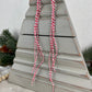 Upcycled Vintage Trim Beige Large Christmas Tree with Handmade Bow