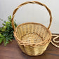 Vintage 2-Toned Chunky Weave Basket with Handle