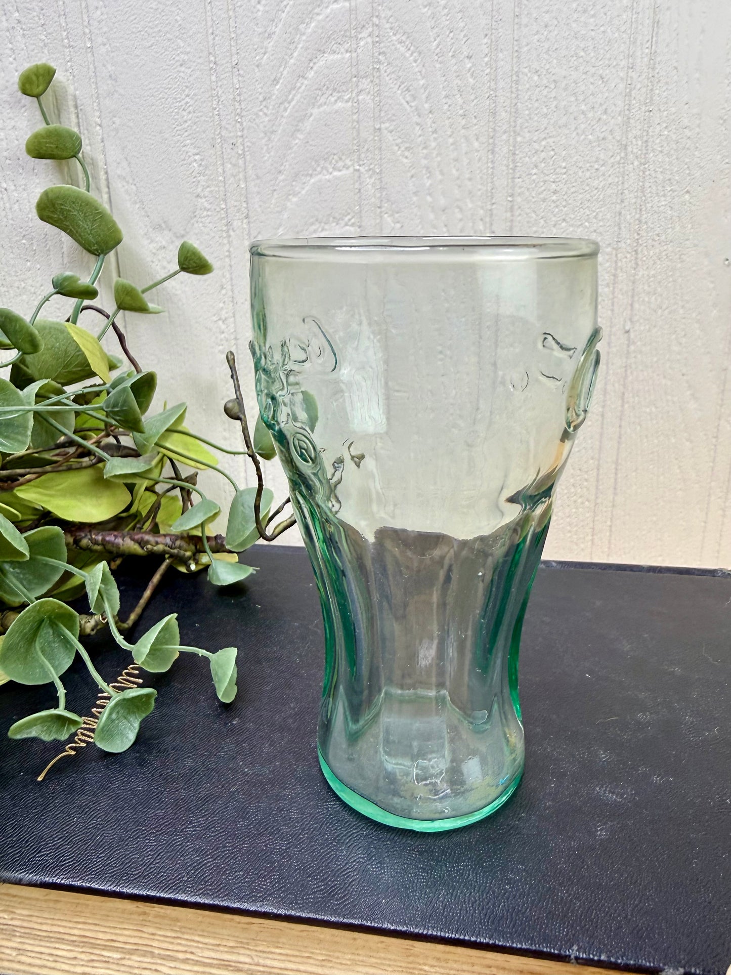 Vintage Georgia Green Coca-Cola Juice Glass