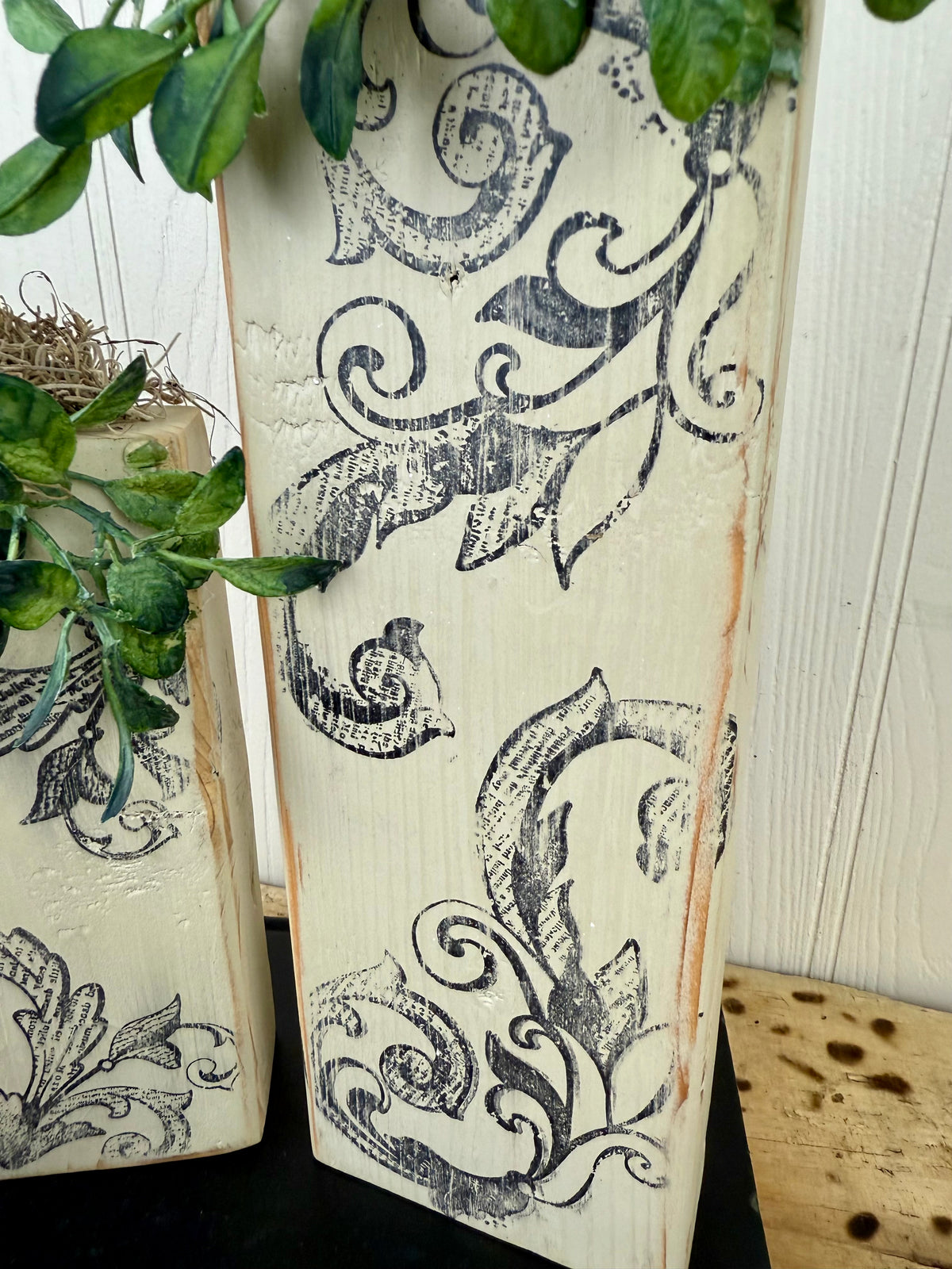 Handmade Stamped Beige Pumpkin Set