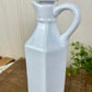 Vintage White Porcelain Cruet with Stopper