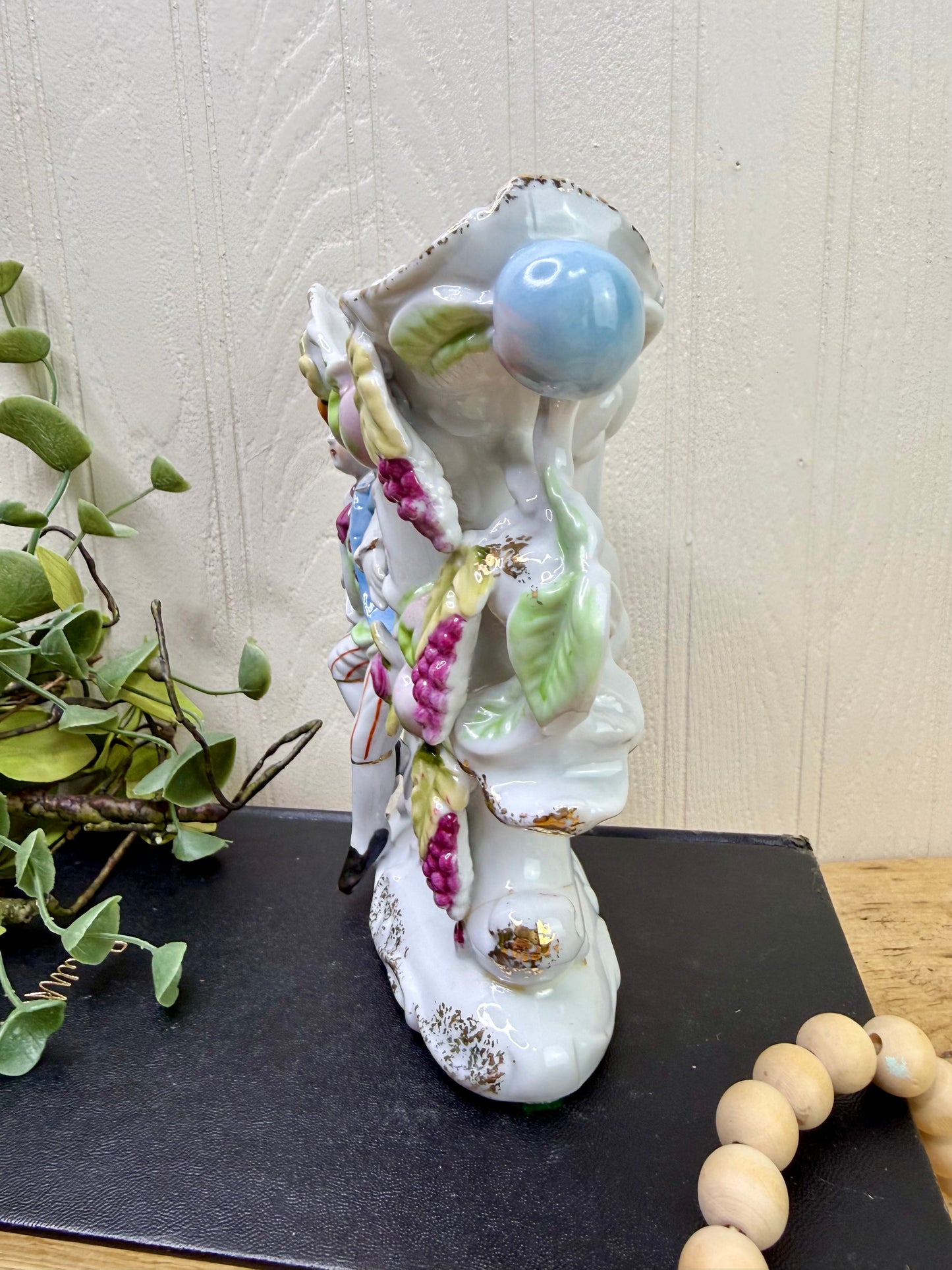 Vintage 1950’s Japanese Porcelain Figural Vase