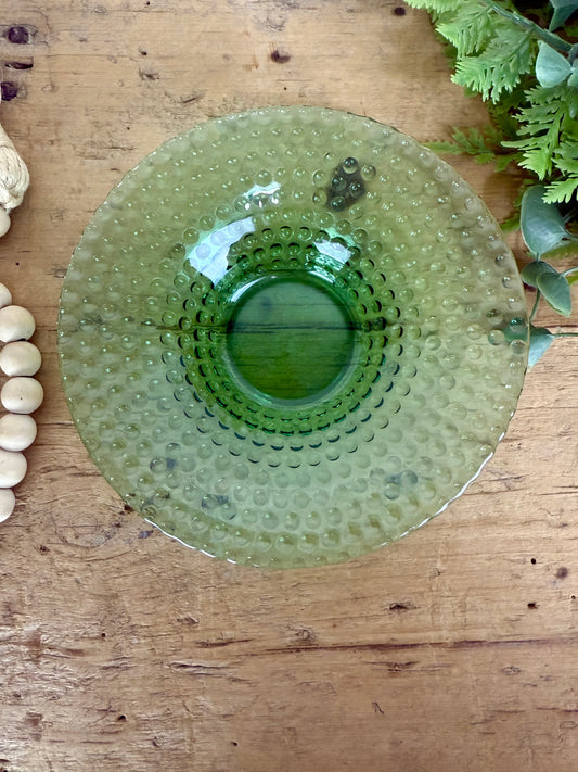 Vintage Fenton Glass Hobnail Tea Light Holder