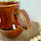 Vintage Brown Stoneware Creamer