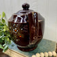 Vintage Japanese Moriage Redware Teapot