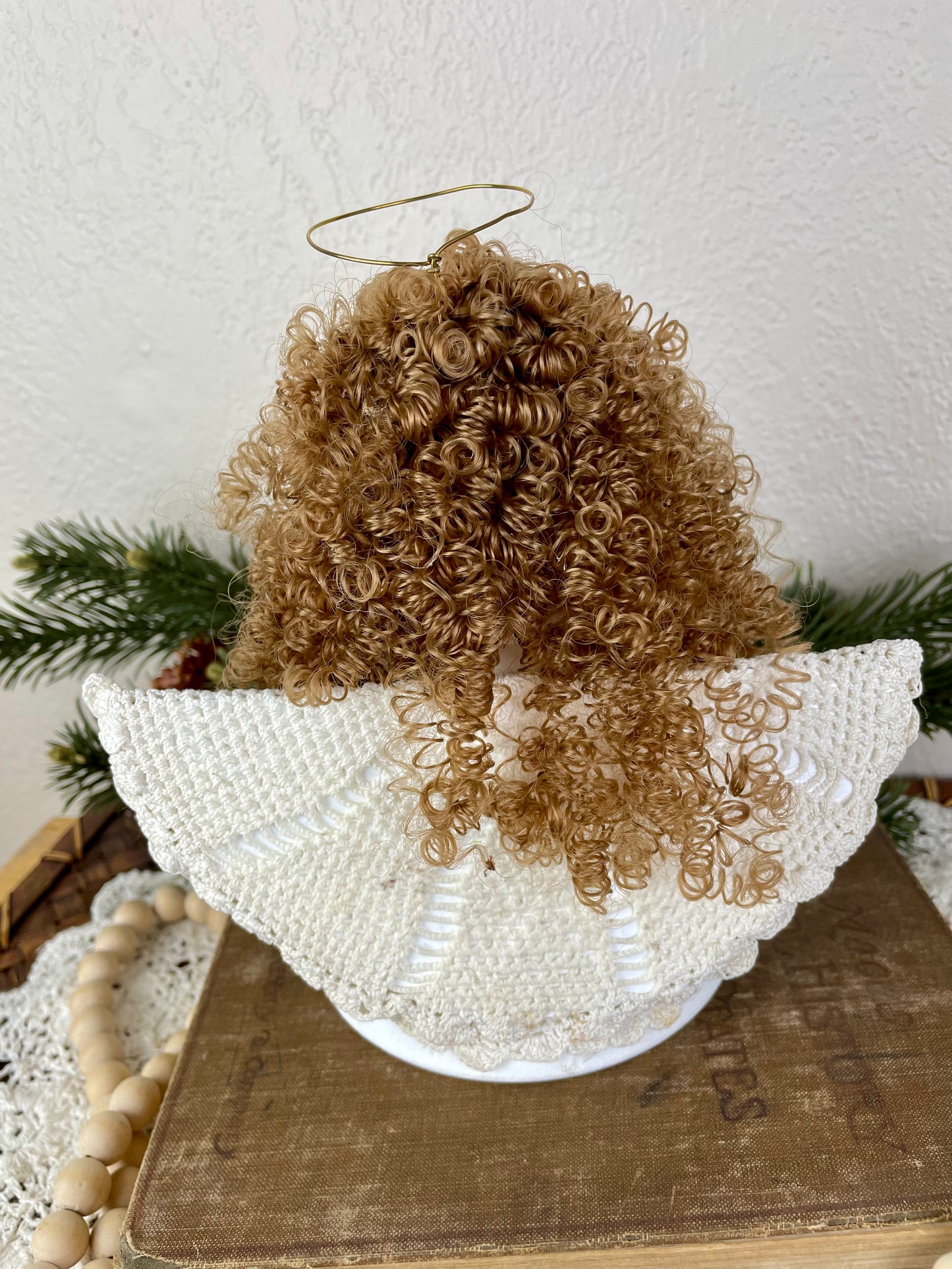 Handmade Upcycled Angel Tree Topper