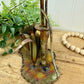 Vintage Mid-Century Enesco Imports Brass Water Pump Figurine