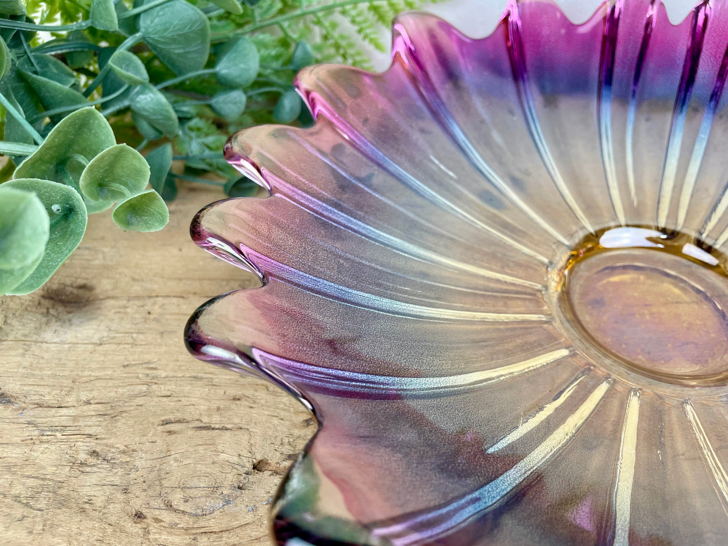 Vintage Federal Glass Celestial Gem Bowl