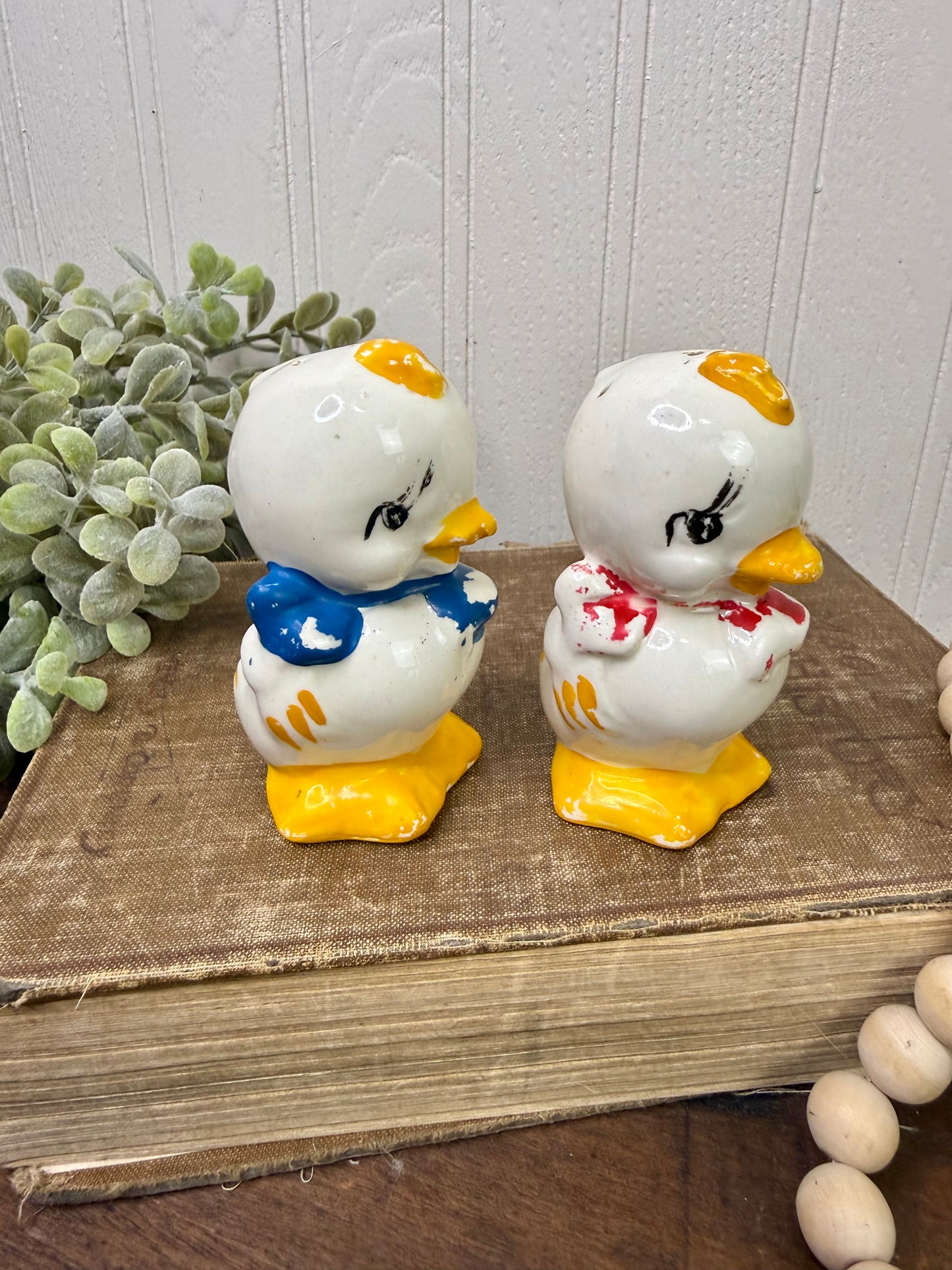 Vintage 1940’s American Bisque Duck Salt & Pepper Shaker
