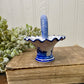 Vintage Delft Blue Hand Painted Porcelain Mini Basket