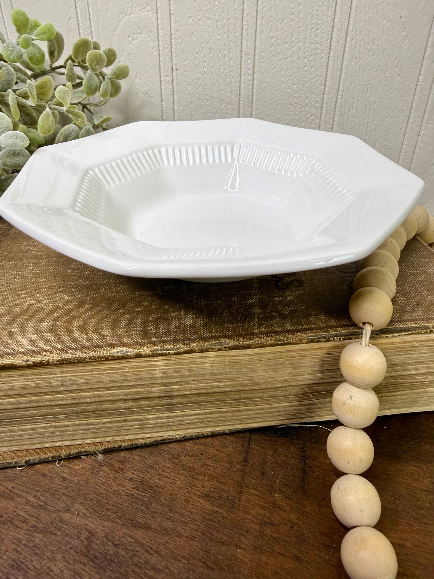 Vintage Independence Ironstone Dessert Bowl