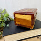 Vintage Cedar Wood Souvenir Trinket Box