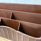 Vintage 1970’s Action Industries Faux Wicker Letter Organizer