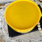 Vintage Glass Canister with Yellow Lid