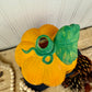 Vintage Ceramic Pumpkin Candle Lantern