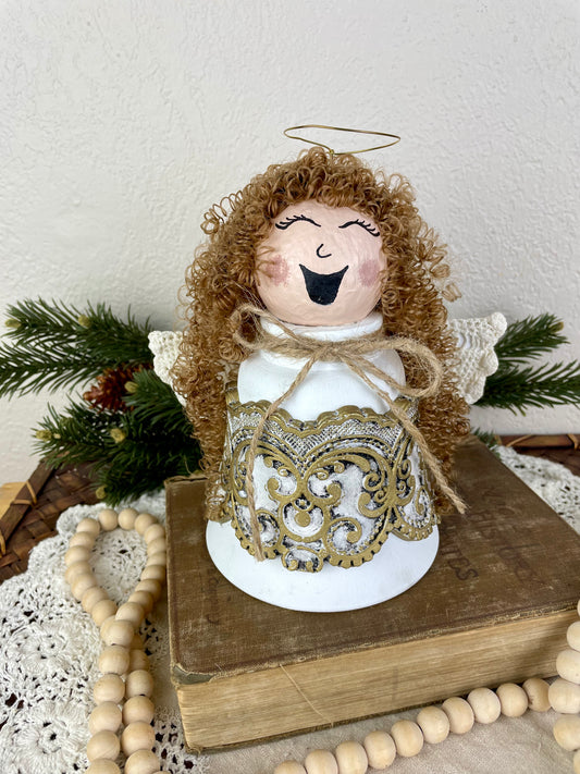 Handmade Upcycled Angel Tree Topper