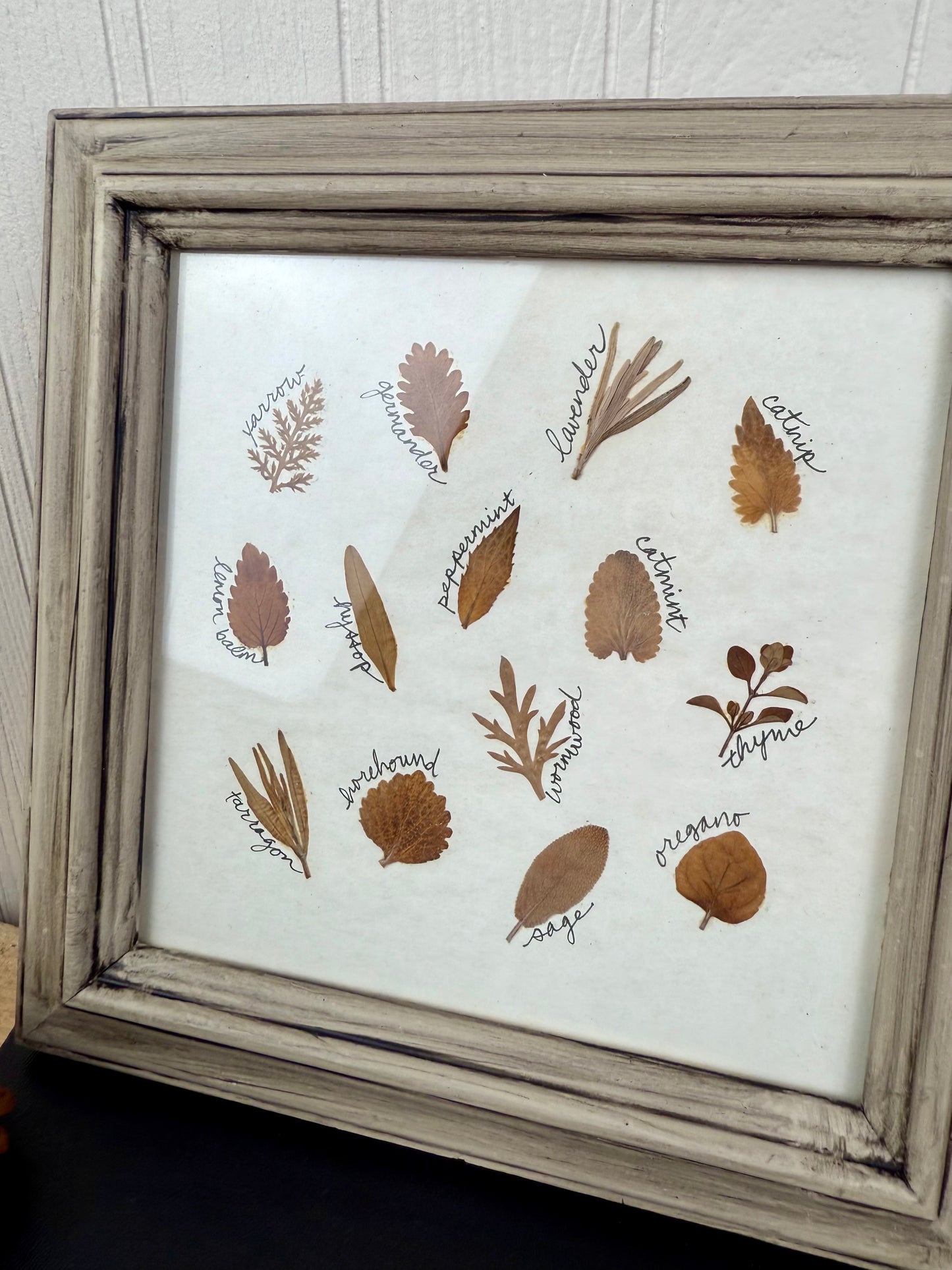 Vintage Framed Dried Florals