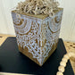 Handmade Reclaimed Wood Boho Block Pumpkin
