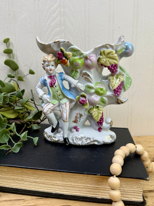 Vintage 1950’s Japanese Porcelain Figural Vase