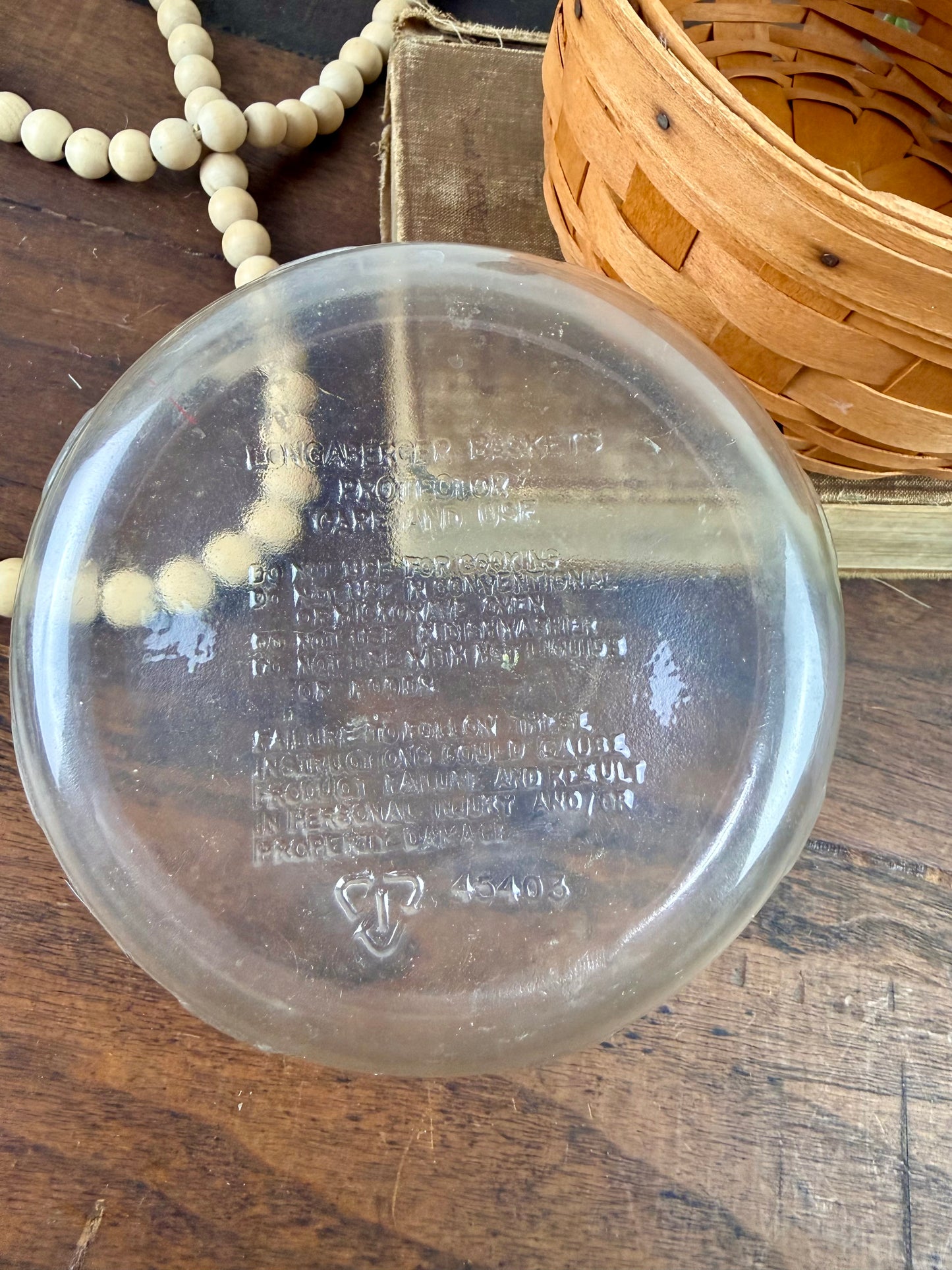 Vintage Longaberger Darning Basket with Liner