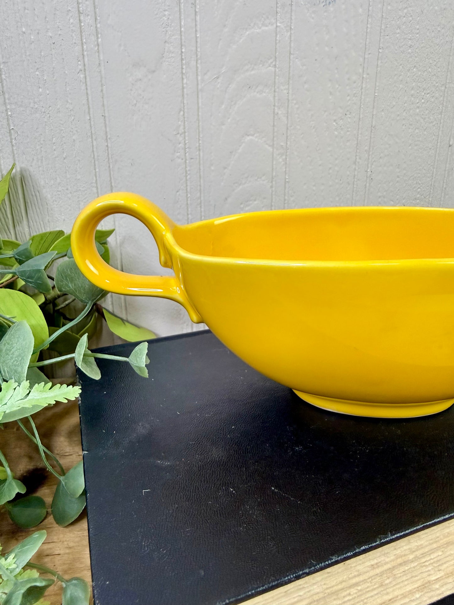 Vintage Homer Laughlin Rhythm Yellow Open Gravy Boat