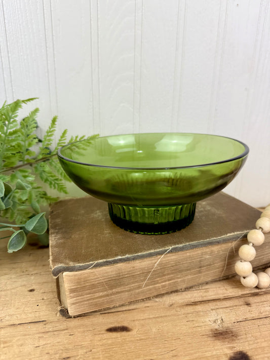 Vintage Mid-Century A.L. Randall Co. Avocado Green Bowl