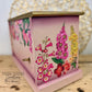 Hand Painted Pink & Burgundy Ombre Jewelry Box