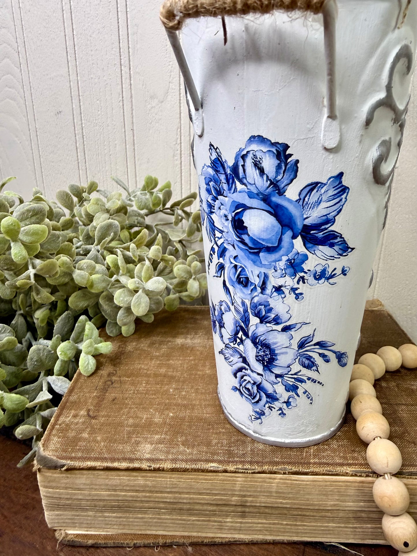 Handmade Upcycled Fabric Flower Pot